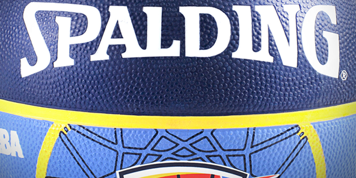 spalding斯伯丁官方旗舰店 nba雷霆队徽橡胶篮球 83-165y