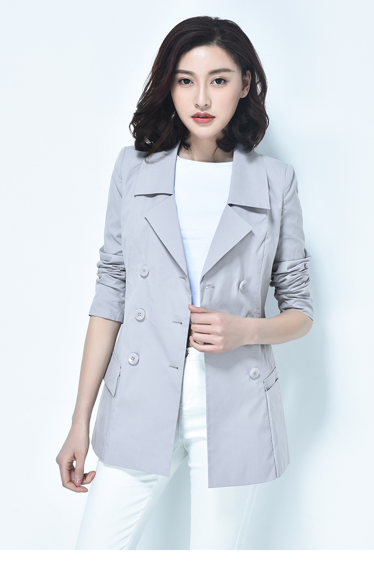 逸阳长袖风衣外套上衣