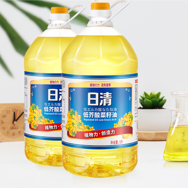 日清清爽健美芥花籽油5l