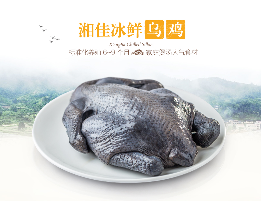 苏宁易购超市湘佳冰鲜乌鸡12kg