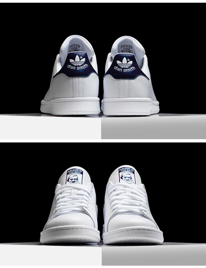 阿迪达斯adidas三叶草stan smith史密斯绿尾男鞋女鞋复古休闲板鞋m20