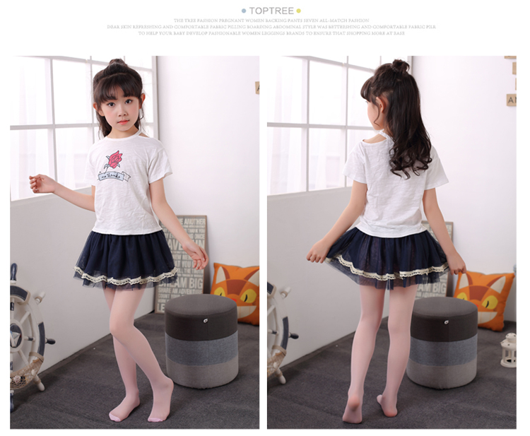 828新款夏款丝袜女童连裤袜新款任意剪防勾丝儿童打底裤袜大童白舞蹈