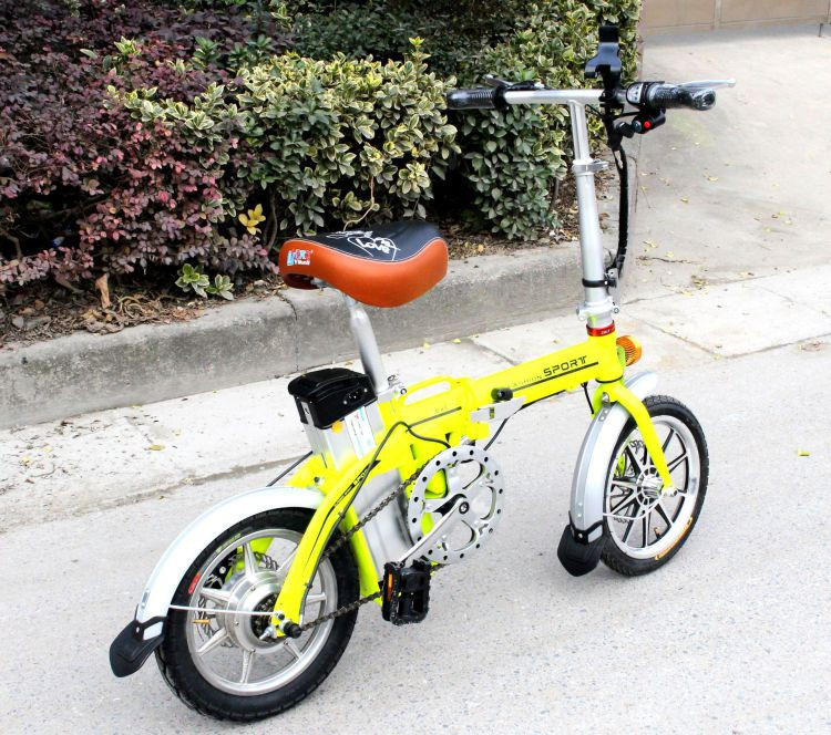 欧伦萨 户外运动两个轮子的车14寸折叠快拆续航 铝合金车架 代驾车铝