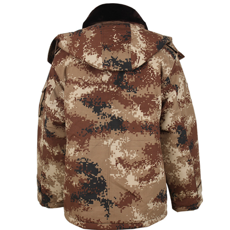 运动户外迷彩大衣沙漠荒漠大衣棉衣军大衣劳保棉服