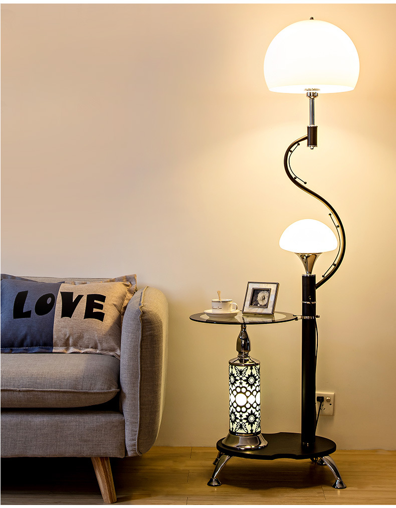 茶几落地灯客厅卧室床头灯简约现代创意护眼灯北欧遥控落地台灯