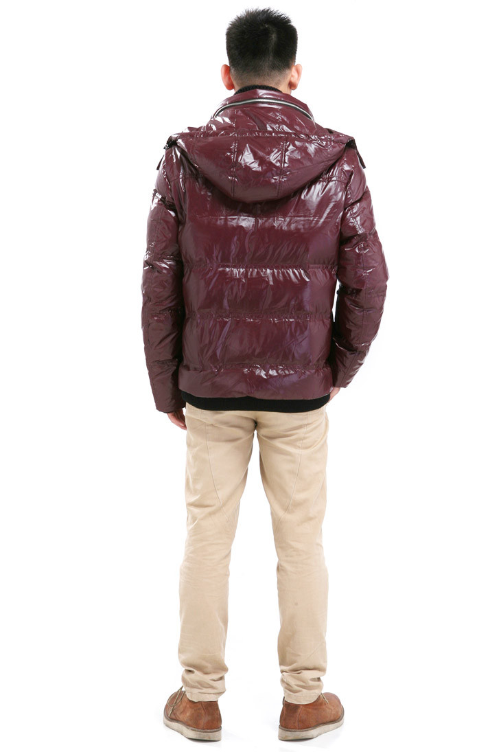 雪驰男装羽绒服 加厚休闲韩版修身冬装短外套 立领针织袖清仓a-1123