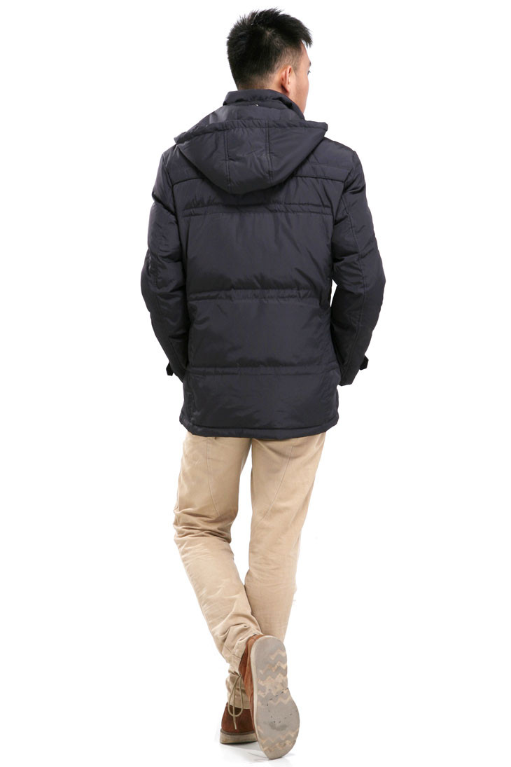 雪驰中老年男士羽绒服大码男式冬装外套可脱卸帽正品清仓a1125