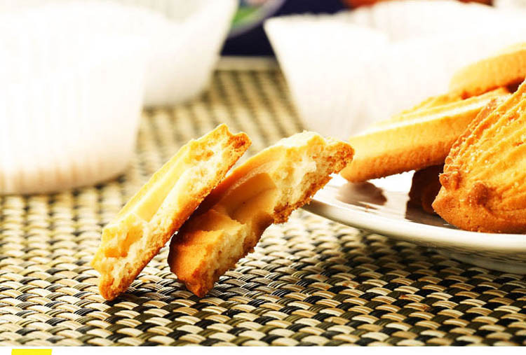 金莎 丹麦风味曲奇饼干蓝色铁罐340g