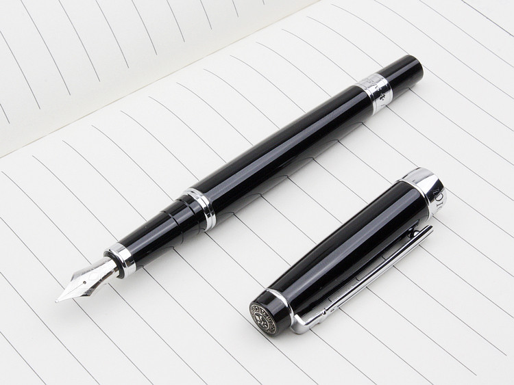 medici 梅第奇 永恒罗马纯黑银夹铱金笔 钢笔 墨水笔 206