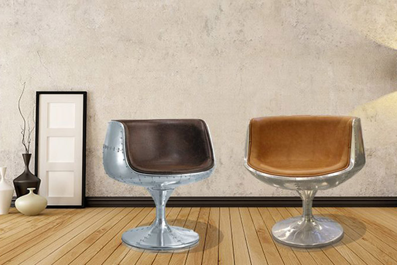 霍客森太空铝酒杯椅铝皮椅子柳钉铝皮酒杯椅围椅复古酒杯椅