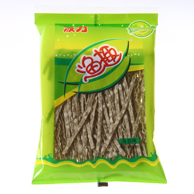 波力海味即食 波力 渔趣 海苔味 40克袋装 (休闲零食鱼糜制品)【价格