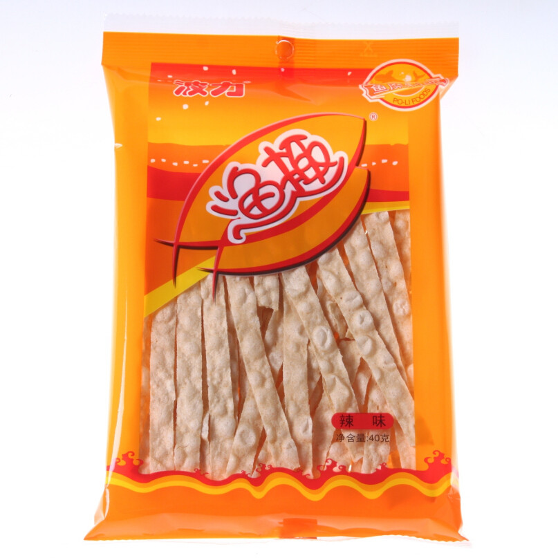 波力 渔趣 辣味 40gx5袋组合装 渔趣海苔海鲜制品儿童休闲零食)