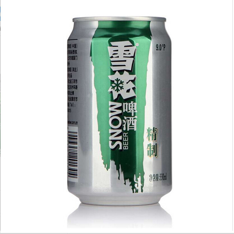 雪花啤酒snowbeer9度精制330ml24听整箱装