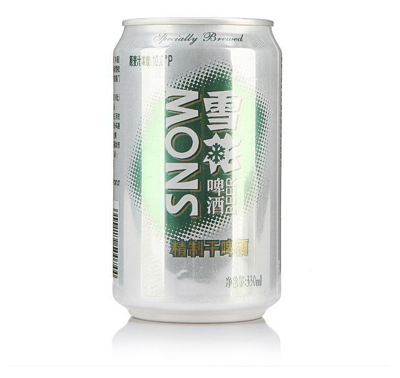 雪花啤酒snowbeer干啤330ml24听整箱装