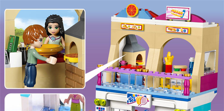 lego乐高女孩系列早教拼插玩具心湖城购物广场l41058