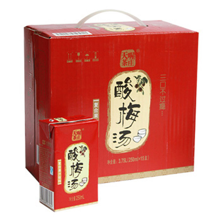 天喔茶庄酸梅汤250ml瓶茶饮料