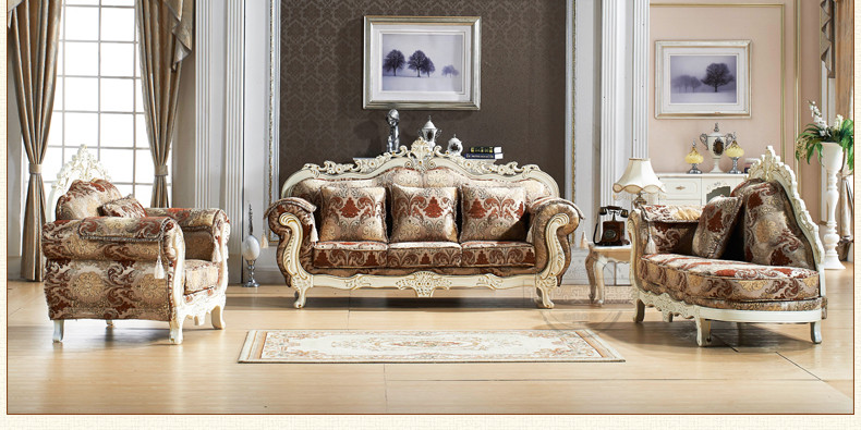 欧施洛 欧式沙发 实木沙发 布艺组合沙发 美式客厅沙发 欧式馆 法式