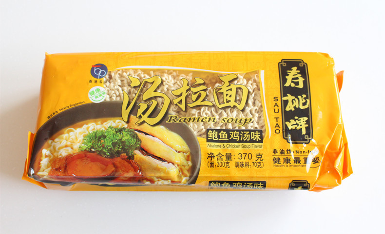 寿桃牌汤拉面鲍鱼鸡汤味370g
