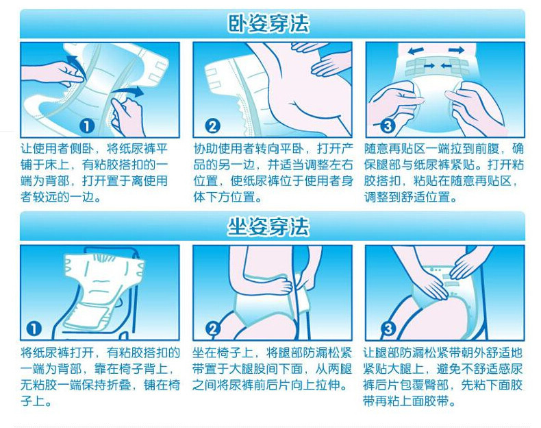 卫生裤使用方法图片