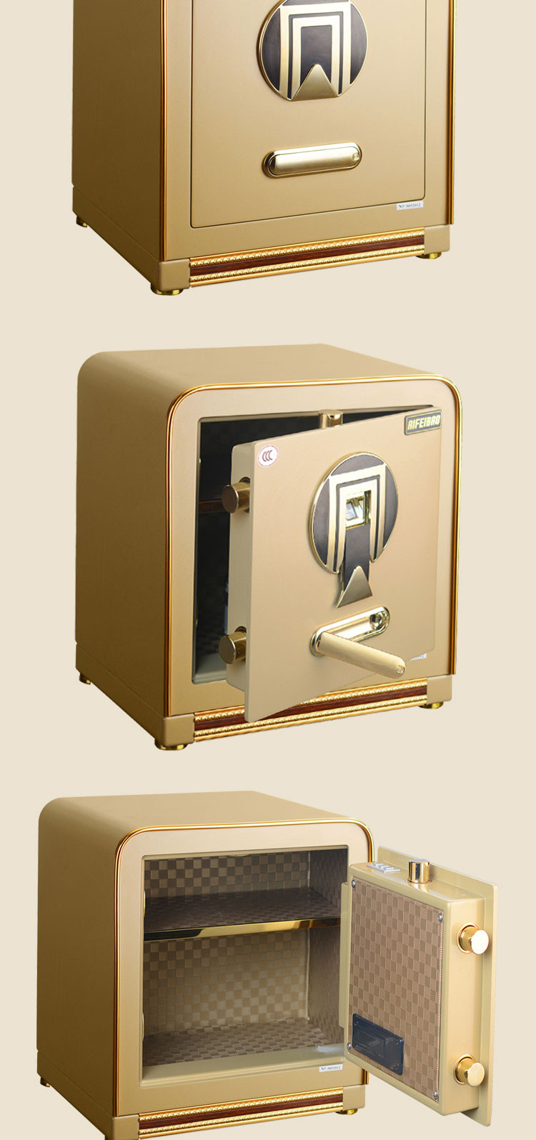 艾斐堡保险柜天爱d40ta家用办公入墙3c指纹保险柜包邮