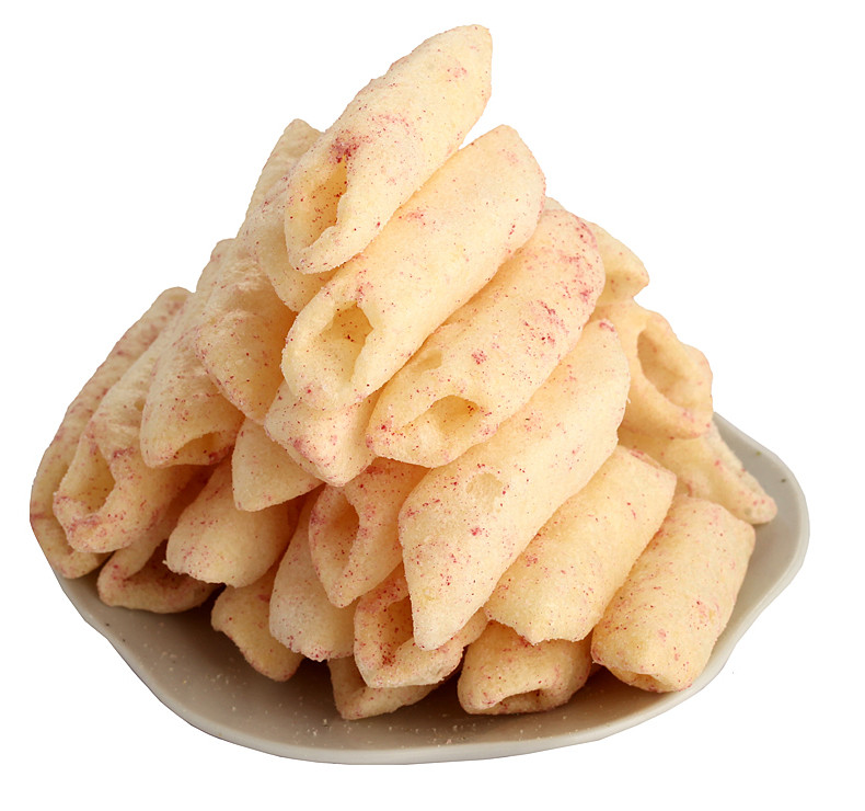 上好佳非油炸空心薯笛蓝莓口味15g袋