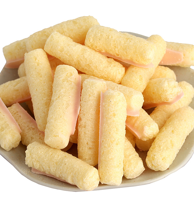 上好佳非油炸栗米条草莓口味16g袋