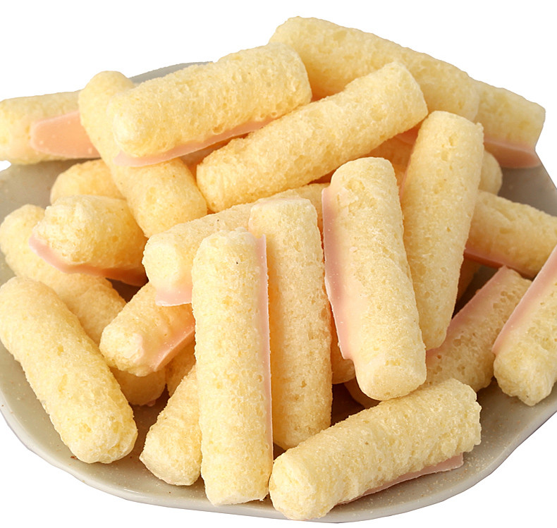 上好佳非油炸栗米条草莓口味16g袋