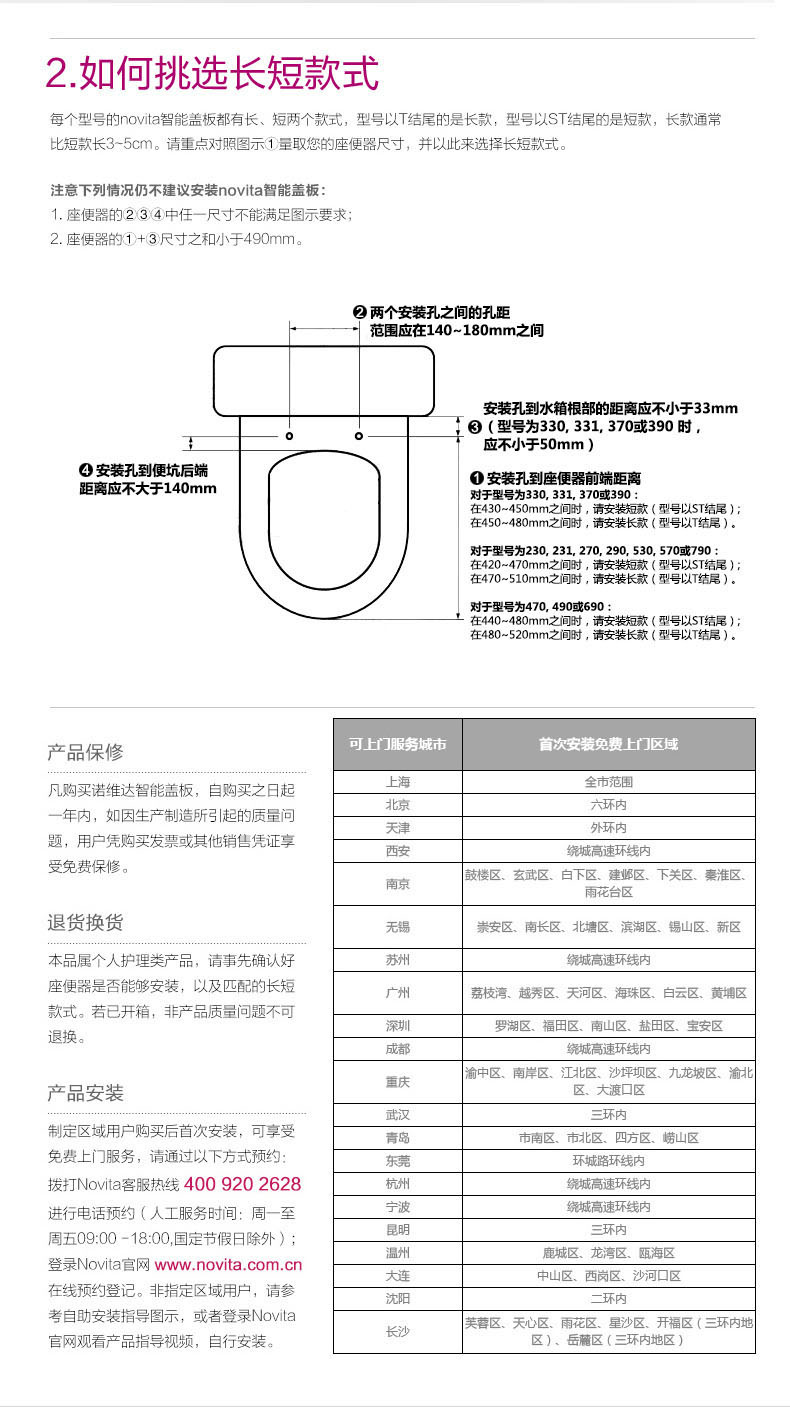 诺维达(novita)智能马桶盖bd-ra690st 诺维达洁身器bd-ra690st【价格