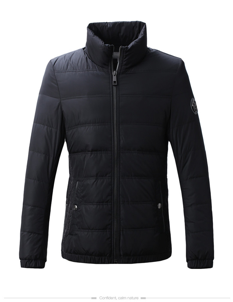 artsdon阿仕顿2015新款男士立领羽绒服修身短款加厚休闲外套