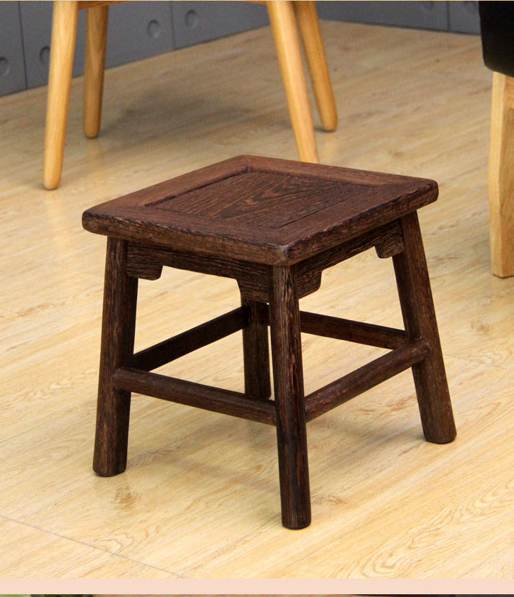 古典新款鸡翅木实木小板矮凳凳家用茶几凳钓鱼换鞋凳小木凳浴室洗壹德