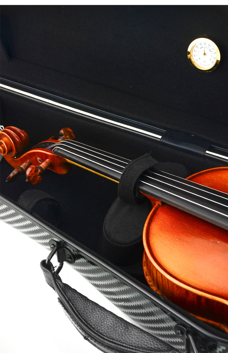 克莉丝蒂娜(christina)轻便条纹小提琴琴盒专业复合高硬耐磨抗压4/4