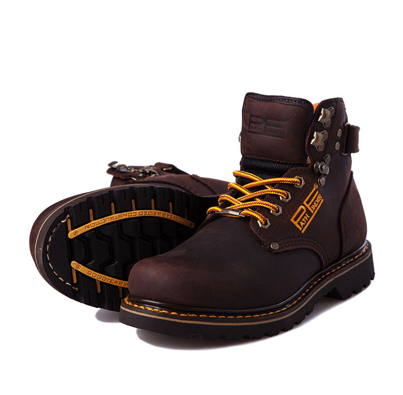 pf 2015时尚户外工装鞋 大头登山鞋 短筒潮流摄影皮靴