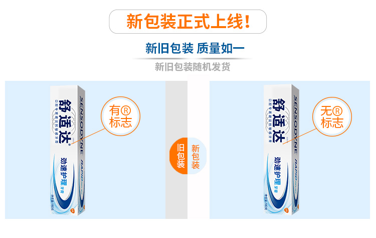 【苏宁超市】舒适达（Sensodyne）劲速护理抗敏感牙膏180g