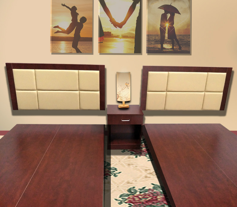 酒店家具标间全套 高档 商务宾馆软包床头1.