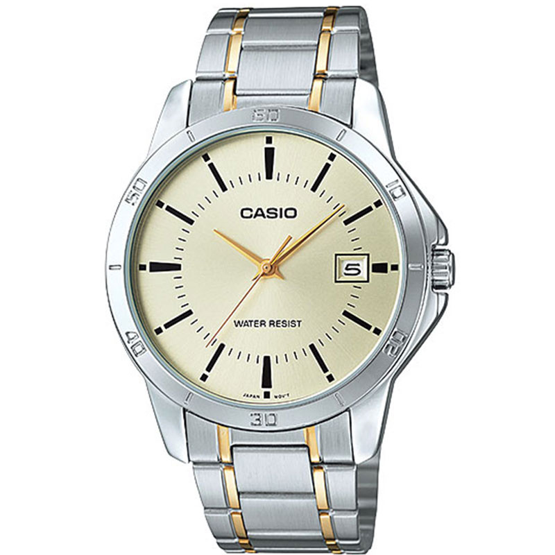 卡西欧(casio)石英表mtp-v004g-7b 卡西欧casio手表 男士简约钢带指针