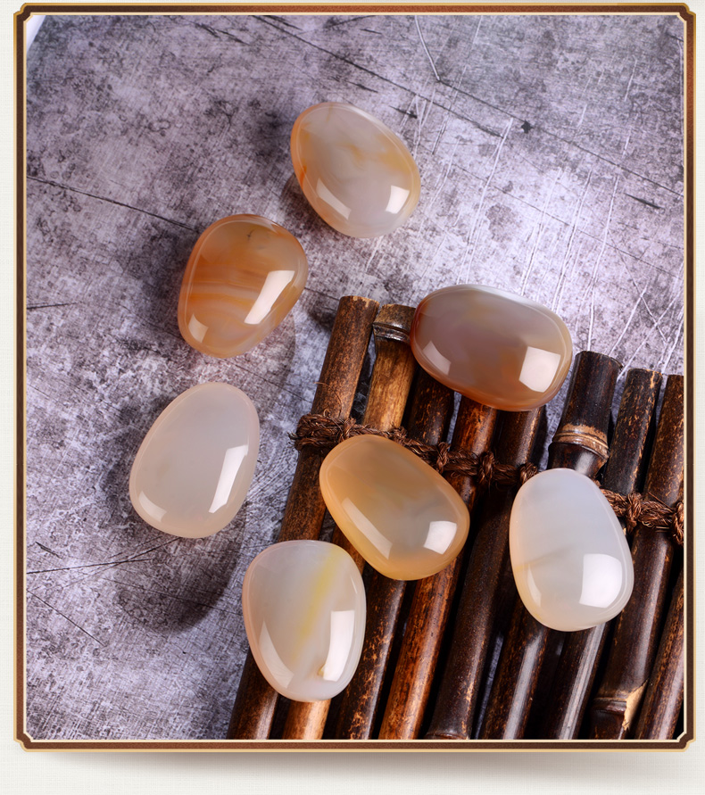 石头记(istone)玛瑙摆件/挂件/把件 天然水晶石摆件吊坠把玩件diy收藏