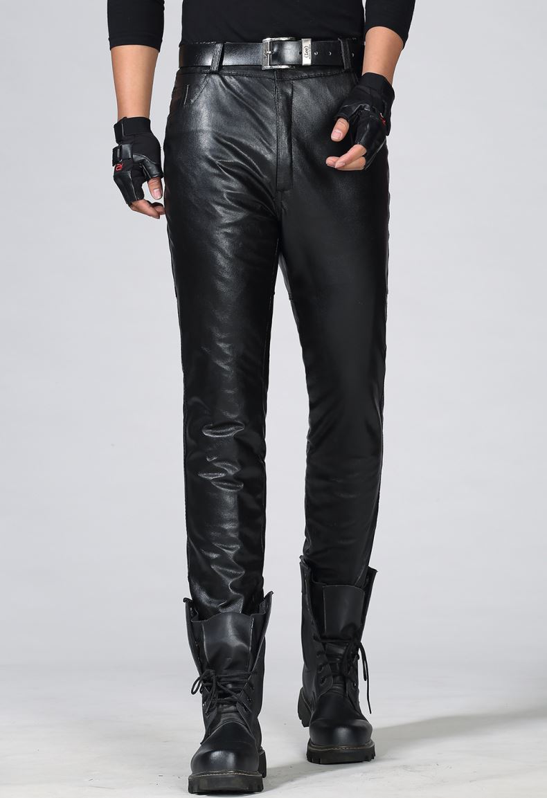 举翼王子(wuwing)男士皮裤 举翼王子加厚羊皮真皮皮裤男 男式秋冬防风