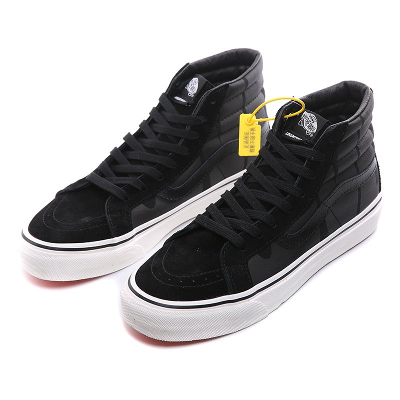 范斯vans新款万斯男鞋休闲板鞋运动鞋粉色中性板鞋休闲鞋高帮帆布鞋