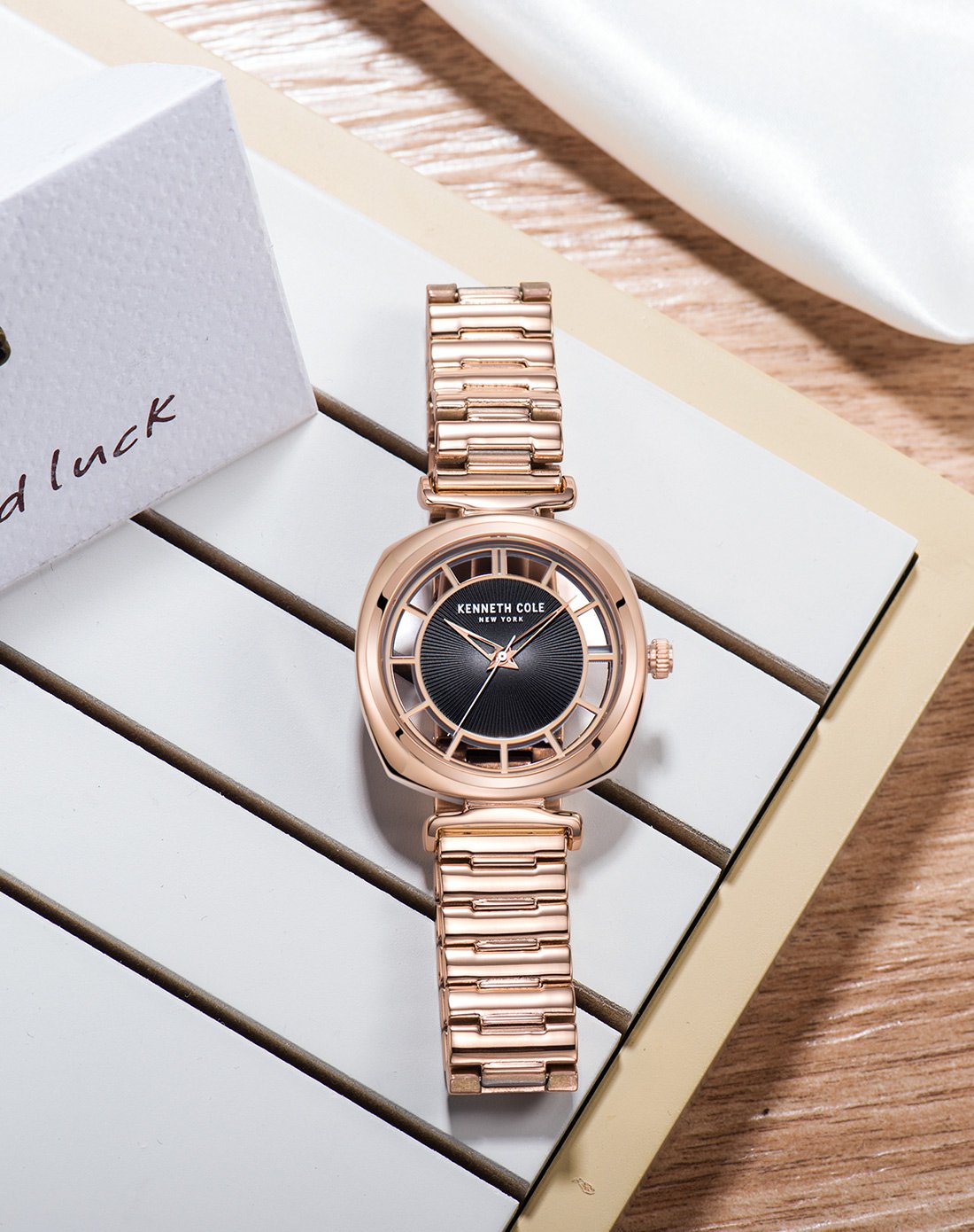 kennethcole石英女表美国时尚镂空透视表女士手表kc15108001