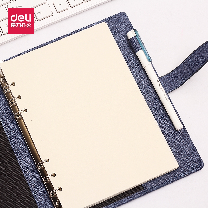 得力deli记事本活页会议记录本办公用品包邮加厚硬面抄日记本笔记本