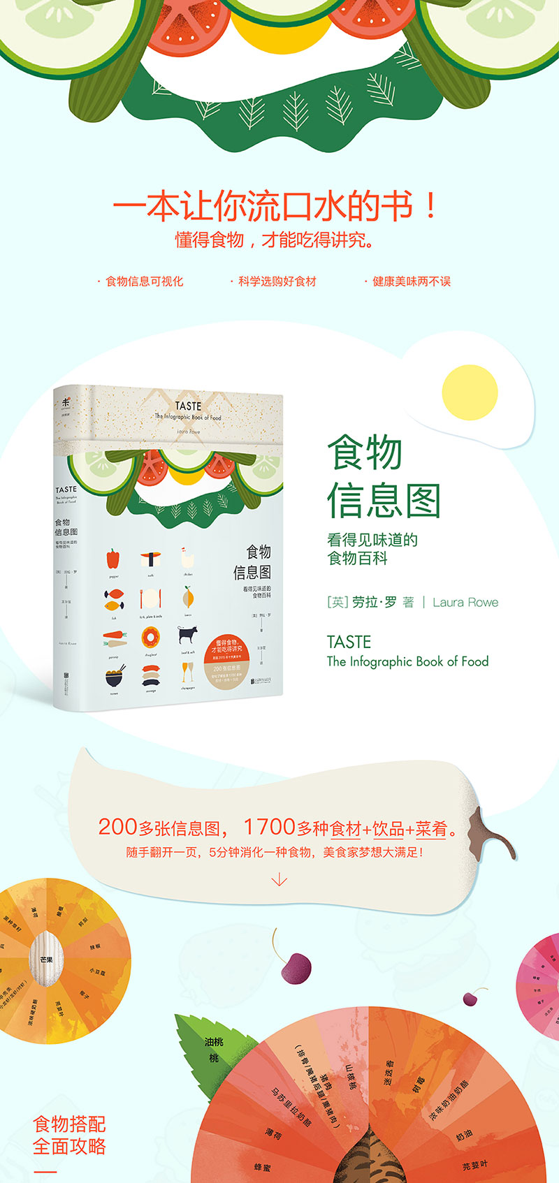 食物信息图 看得见味道的食物百科 英 劳拉 罗laura Rowe著 摘要书评在线阅读 苏宁易购图书