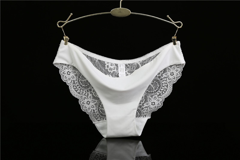 南极人nanjiren一条装纯棉档布性感蕾丝女士低腰三角内裤双层冰丝无痕