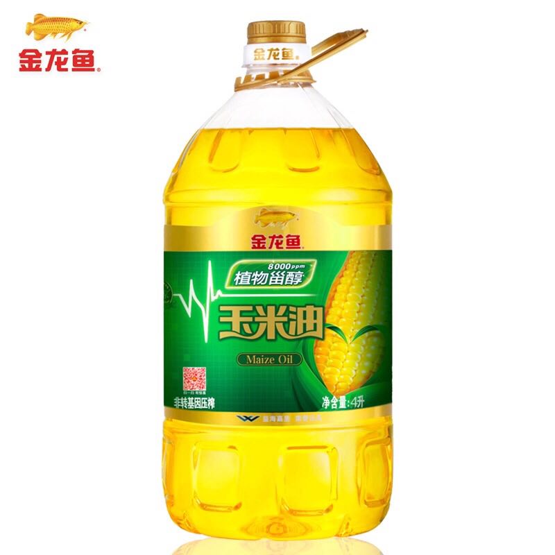 金龙鱼植物甾醇玉米油4l