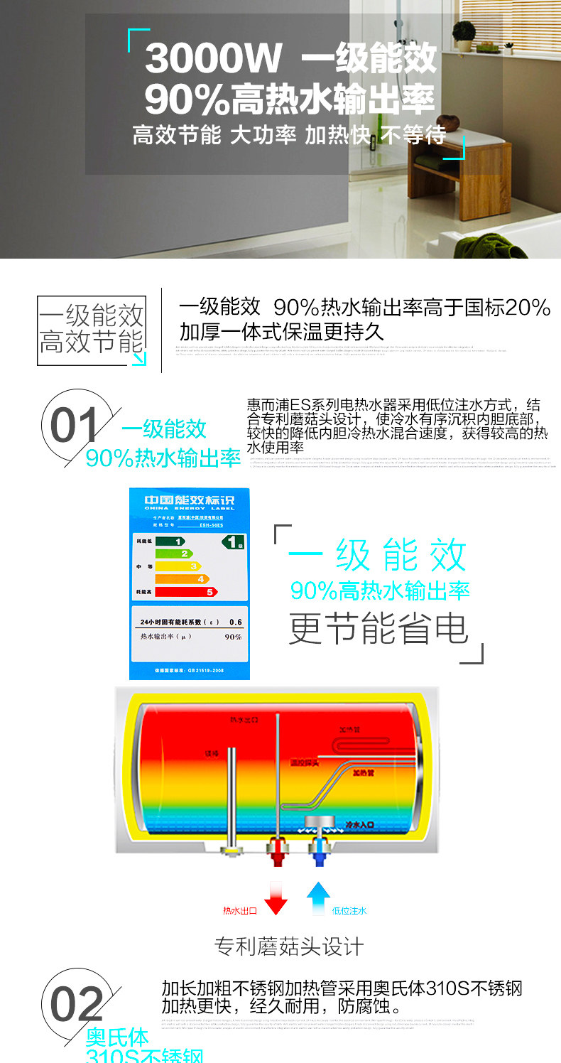 惠而浦电热水器ESH-60ES