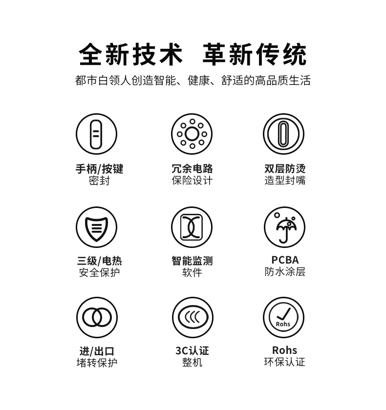 奥马(homa)电吹风rwnebbeh 小漾智能负离子电吹风机家用负离子静音大