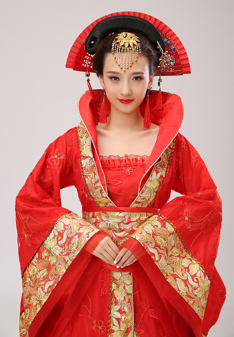 古装汉服服装贵妃唐朝皇后仙女演出服舞台服写真唐装