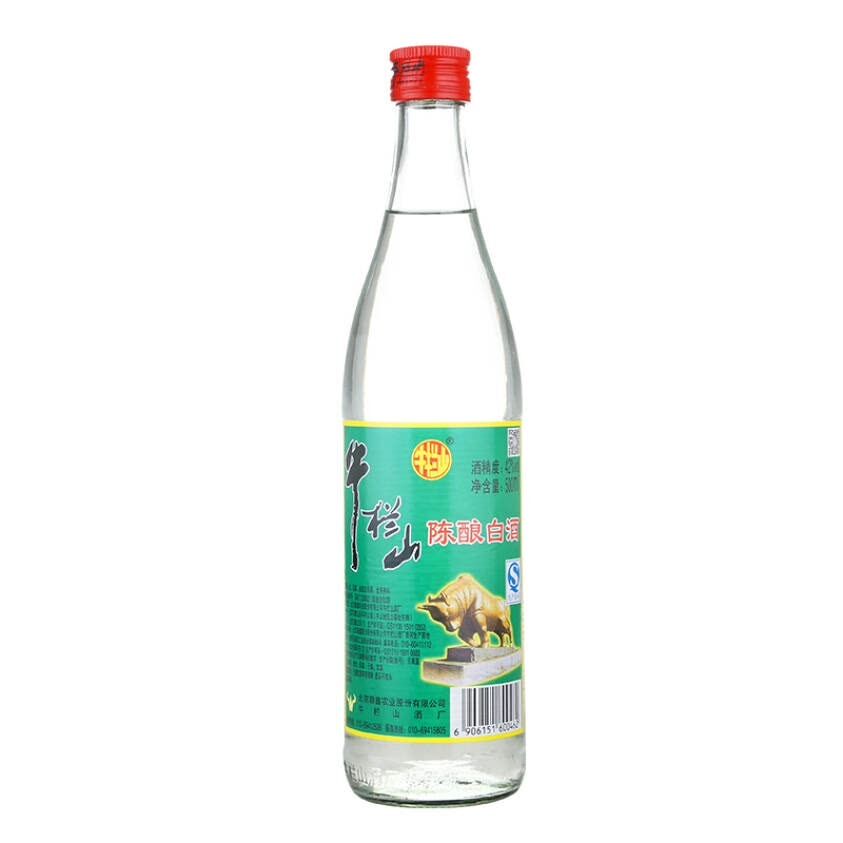 牛栏山二锅头 白牛二陈酿42度 白酒500ml*12瓶整箱装