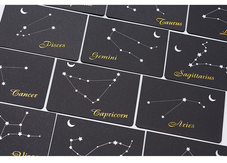 贺卡创意简约十二星座生日礼物婚礼祝福小卡片白羊座6个装