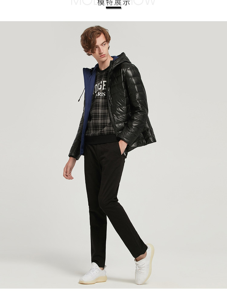 jack walk男士羽绒服 拉夏贝尔jackwalk2017冬款新款短