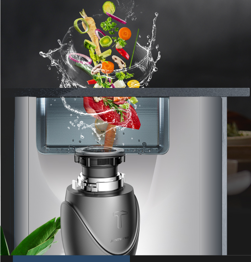 jointway垃圾处理器精卫家用无线开关厨房厨余垃圾粉碎机静音降噪食物